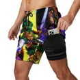thumbnail image 2 of The Legend of Zelda Game Play Mens Board Shorts Summer Swim Trunks Quick Dry Beach Swimwear Bathing Suit Swim Shorts with Compression Liner And Pockets, 2 of 7