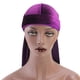 thumbnail image 3 of Sombrero de para proteger de Velvet Bandana con Cola Larga, Gorra Suave , Pañuelos de - Púrpura, tal se describe, 3 of 8