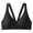 Black, variant on Womens Bras Plus Size Racerback Front Closure Underwire Full Coverage Bra Push Up Bras for Women