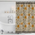 thumbnail image 3 of Spring Daisy Shower Curtain, Waterproof Shower Curtains for Bathroom, Country Vintage Yellow White Floral Leaf Plaid Washable Fabric Bathtub Curtain Set Bath Decor with 12 Hooks 48"x72", 3 of 8