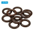 thumbnail image 3 of Uxcell 55mm Natural Wooden Rings, 10 Pack Wood Ring Round Linking Rings Wood Loop Circle for Craft, Dark Brown, 3 of 6