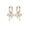 C-Rose Gold, variant on Solid 925 Sterling Silver Bow Drop Hoop Earrings for Women Teens Bowknot Hoop Earrings Huggie Ribbon Earrings