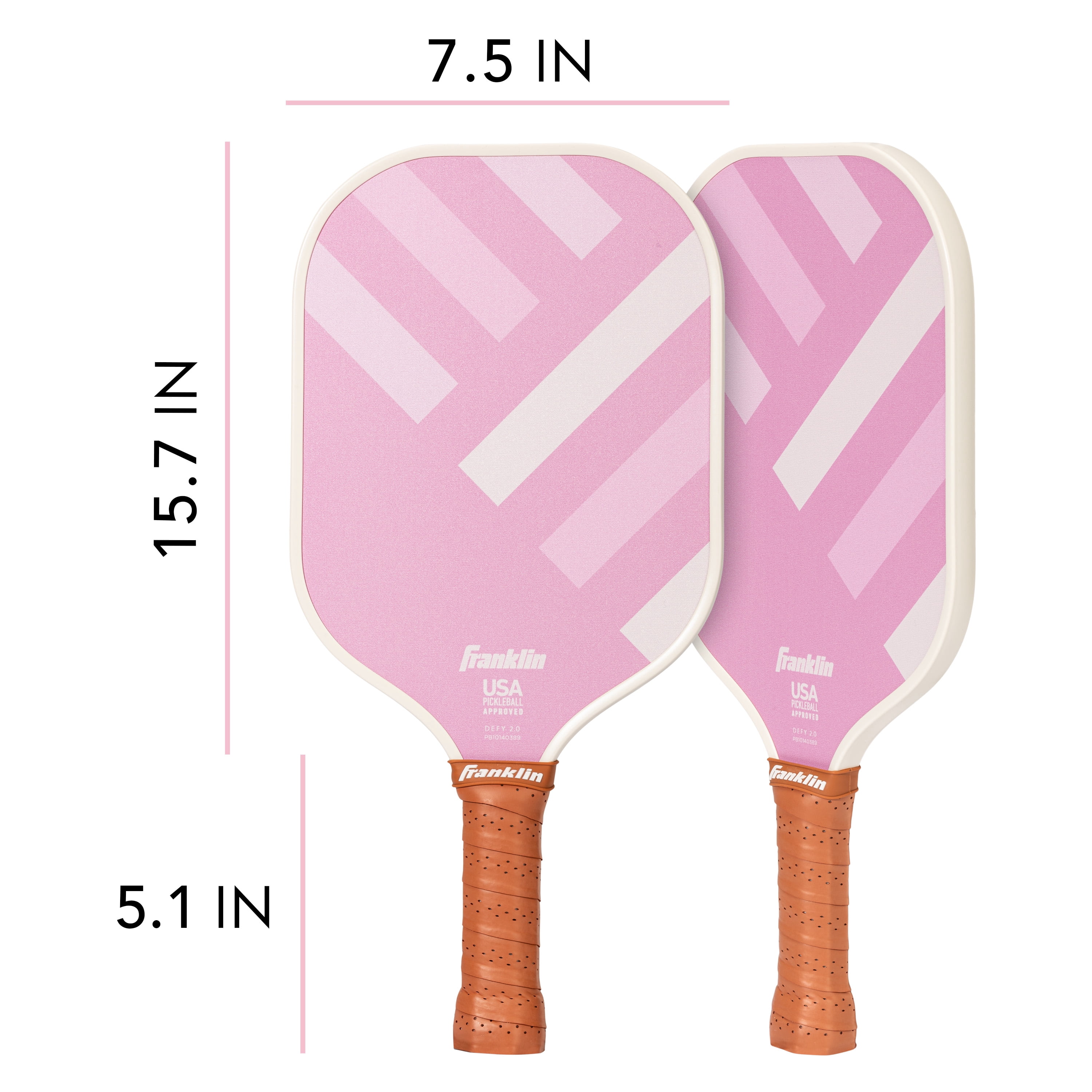 Franklin Sports Pickleball Paddle - DEFY - Textured Fiberglass