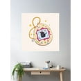 thumbnail image 2 of Witch Tamagotchi Cat Poster Wall Art, Modern Wall Decor For Living Room Bedroom, 24x24 UNFRAMED, 2 of 3