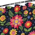 thumbnail image 3 of Pioneer Flower Floral Print Pattern Shower Curtain 36"x72", Bathroom Decorative Shower Curtain Set with 12 Hooks, Waterproof Washable, 3 of 6