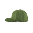 thumbnail image 3 of Top Headwear Plain Flat Bill Fitted Hat, Olive 7, 3 of 4
