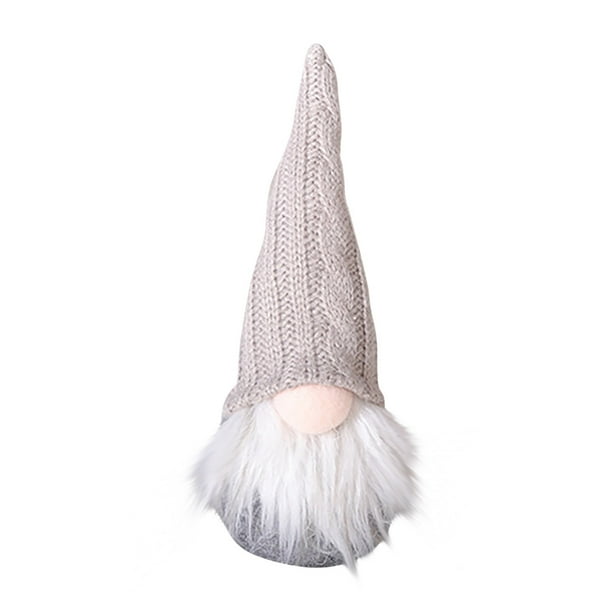 Xihbxyly Adorno de Gnomo de Lana, Bonito Adorno para Árbol de Navidad, Diseño Creativo, Decoración Navideña Multiusos, para Interiores y Exteriores, Perfecto para Fiestas Navideñas, Tamaño 22 X 6 Cm.