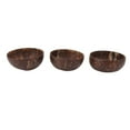 thumbnail image 4 of Coconut Bowl Set Leakage Proof Reusable Hand Polished Coconut Shell Bowls for Rice Dessert Salad Breakfast, 4 of 16