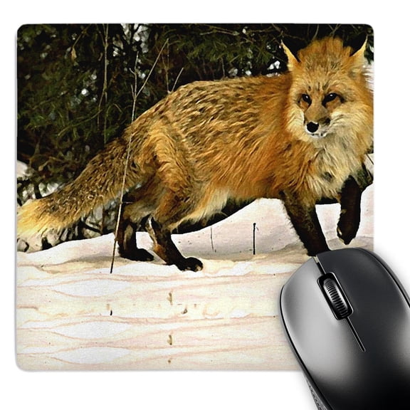 3dRose, Red Fox, MousePad