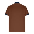 thumbnail image 4 of POTETI Short Sleeve Polo Shirts for Men High Neck Casual Shirts Loose Solid Pocekts Tops, 4 of 5