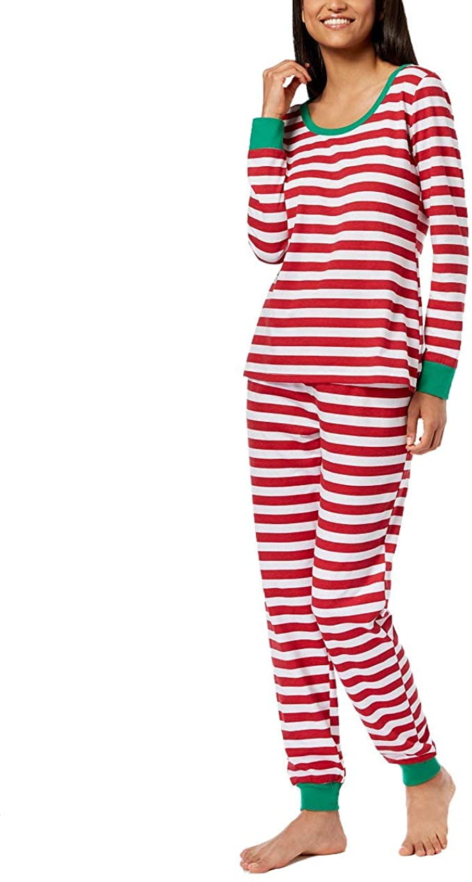 Photo 1 of XXLARGE Macy's Family Pajamas Matching Women's Holiday Stripe Pajama Set Red XXL
