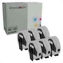 DI Address Label 6pk Brother DK-1201 1.1 in x 3.5 in 400 Labels for P-Touch Compatible with the following P-Touch QL Label Makers: 1050, 1050N, 1060N, 500, 550, 570, 570VM, 580N, 650TD, 700, 710W