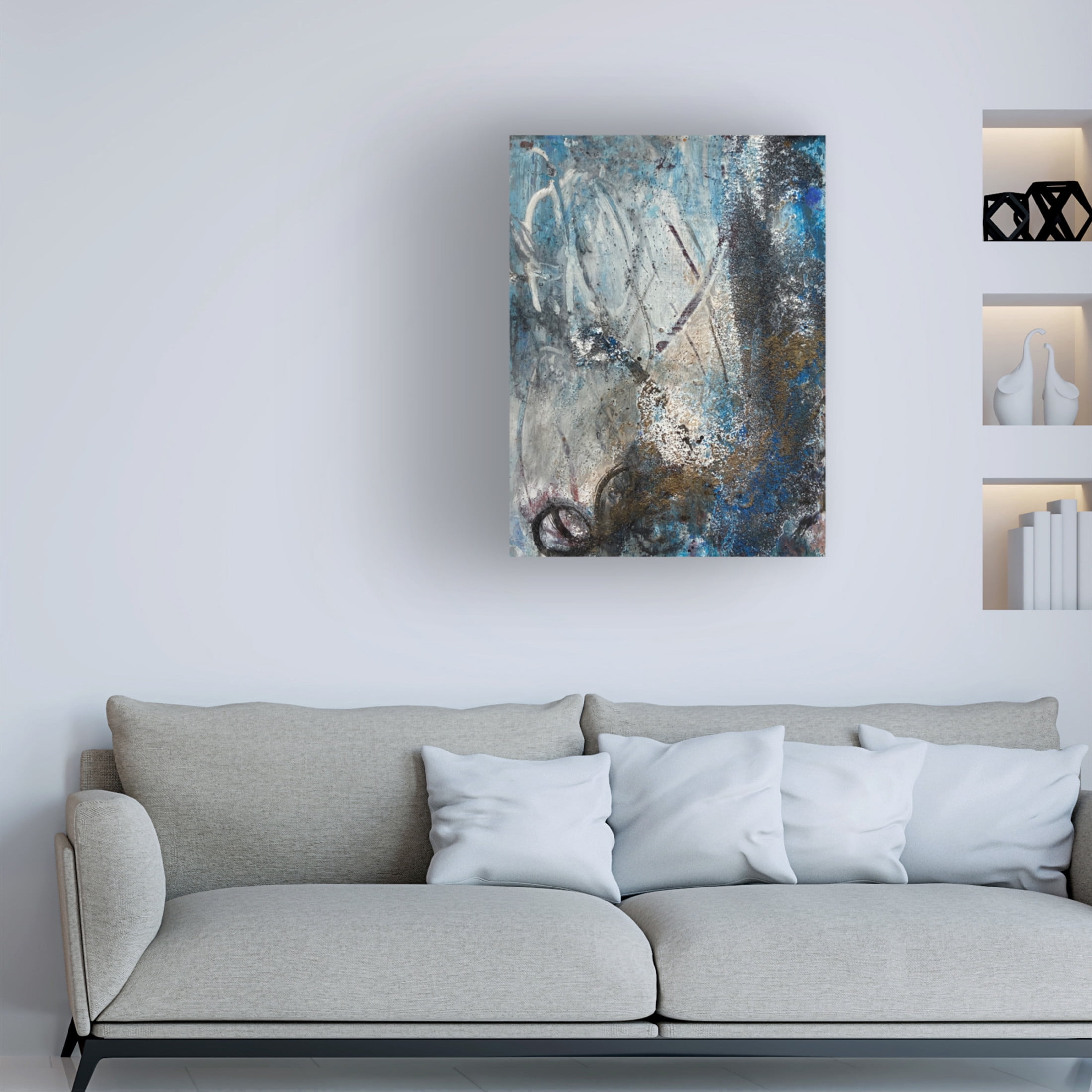 Canvas Wall Art - Deb Chaney 'Afx C' Wall Art for Living Room, Bedroom, or Office Décor by Trademark Fine Art - 24 x 32 Inches