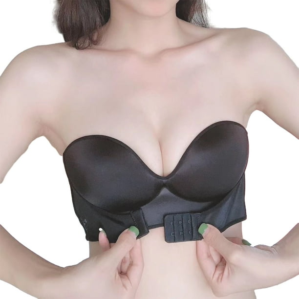 Girl Push Up Adjustable Breathable Bra Strapless Front Buckle