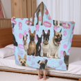 thumbnail image 5 of French Bulldogs Hooded Bath Towel，60"x35" for Ages 3 To 12 Kids, Quick Dry Lightweight Soft Microfiber Hood Beach Towel Cover Up for Kids, 5 of 7