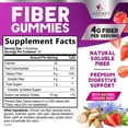 thumbnail image 3 of Fiber Gummies for Adults - Soluble Fiber 4g Per Serving - Plant-Based Prebiotic Fiber Supplement for Digestive Health, Gut Health, & Regularity Support - Vegan Gummy - Tasty Berry Flavor - 60 Gummies, 3 of 10