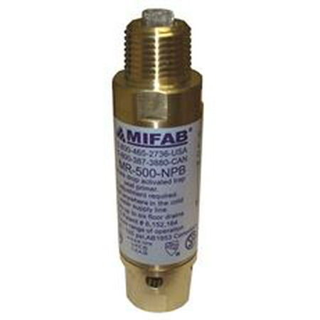 Mifab M-500 Pressure Drop Activated Trap Seal Primer For Up To 10 Floor Drain Traps, 1/2'' Connections