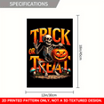 thumbnail image 2 of 1 PC, 2D Flat/ Garden flag, creepy design pattern, 18x12 inches (45x30cm), fashionable 2D pattern, autumn, Thanksgiving, Halloween garden flag, home, outdoor, courtyard, lawn, garden, holiday and hol, 2 of 5