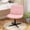 Pink, variant on CL.HPAHKL Vanity Chair with Back, Armless Criss Cross Legged Chair, Comfy Home Office Desk Chair, Height Adjustable & Wide Seat, Beige