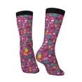 thumbnail image 3 of Goofa Summer Flamingo Printed Men's Crew Socks, Soft Durable Breathable Moisture-Wicking with Odor Control Cotton socks, 3 of 9