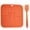 Orange, variant on Food grade pet supplies silicone cat and dog licking mat slow food mat pet suction cup licking mat slow food mat
