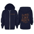 thumbnail image 3 of Kids Girls Hoodies Jesus Loves You Hooded Sweatshirts Long Sleeve Graphic Hoodies Cute Loose Pullover Top Crop Tops Winter Clothes Boy Clothes 6-7 Years Cute&nbsp;Boy Girl&nbsp;Clothing, 3 of 7