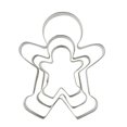 thumbnail image 2 of 3 Piece Gingerbread Man Cookie Cutter Set, Christmas Shape Cookie Cutters Molds - 2.2 Inch, 3 Inch, 4.5 Inch, 2 of 4