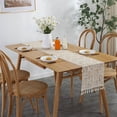 thumbnail image 6 of Boho Table Runner for Farmhouse Dining Bedroom Tassels Covers Tablecloths A, 6 of 8