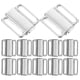 thumbnail image 1 of 1 juego de 50 piezas de hebillas para tirantes de sujetador, ganchos antideslizantes para sujetador, cierres para sujetador para mujer (plateado, 12 mm), 1 of 8