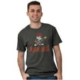 thumbnail image 4 of Papa Smurf Dads Rock Musical Father Men's Big & Tall Crewneck Graphic Tee Brisco Brands 2X, 4 of 6