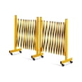 thumbnail image 2 of Kojooin Expandable Barricade Gate, Mobile Folding Security Barrier with Wheels for Traffic Control, Garage or Event Use, 2 of 5