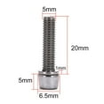 thumbnail image 4 of GARENDE 3x10pcs Bike Stem Screw M5/M6x20mm Road Mountain Bike Bolt M5 3 Pcs, 4 of 9