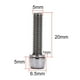 thumbnail image 4 of 20 piezas Tornillos de vástago M5 M6x20mm Sharpla Perno de potencia de bicicleta, 4 of 8