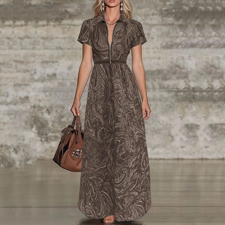 paisley a line dress Women's Chiffon Summer Leopard Paisley Mixed Print Off-Shoulder Ruffle Elegant a-Line Dress