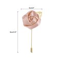 thumbnail image 2 of Uxcell 20 Pcs Groom Boutonnieres Rose Boutonnieres Pins 2"x3.5" for Men Wedding Ceremony Anniversary Pink, 2 of 6