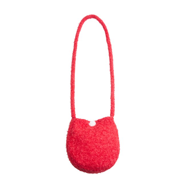 Bolso Hombro Cuerpo Cruzado para Mujeres Peluches Ovalos Óvalo Sólido Modernas Pelusa Esponjosa Compra Viajes