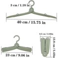 thumbnail image 2 of Percha de ropa plegable de plástico 6 piezas WEIHJMXG Verde, 2 of 5