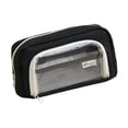 thumbnail image 3 of Estuche Transparente para Lápices Salvador Bolsa de Papelería Portátil Negro, 3 of 9