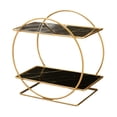 thumbnail image 3 of Organizador de encimera de baño, estante de almacenamiento de maquillaje, estante de ducha moderno y versátil Negro, 3 of 9