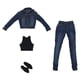 thumbnail image 1 of Chaqueta de Mezclilla Y Jeans a Escala 1/6 con Chaleco Y Zapatos para Modelo de Zulema Ropa de figura de acción, 1 of 8