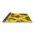 thumbnail image 2 of Ahgly Company Indoor Rectangle Abstract Yellow Modern Area Rugs, 2' x 3', 2 of 4