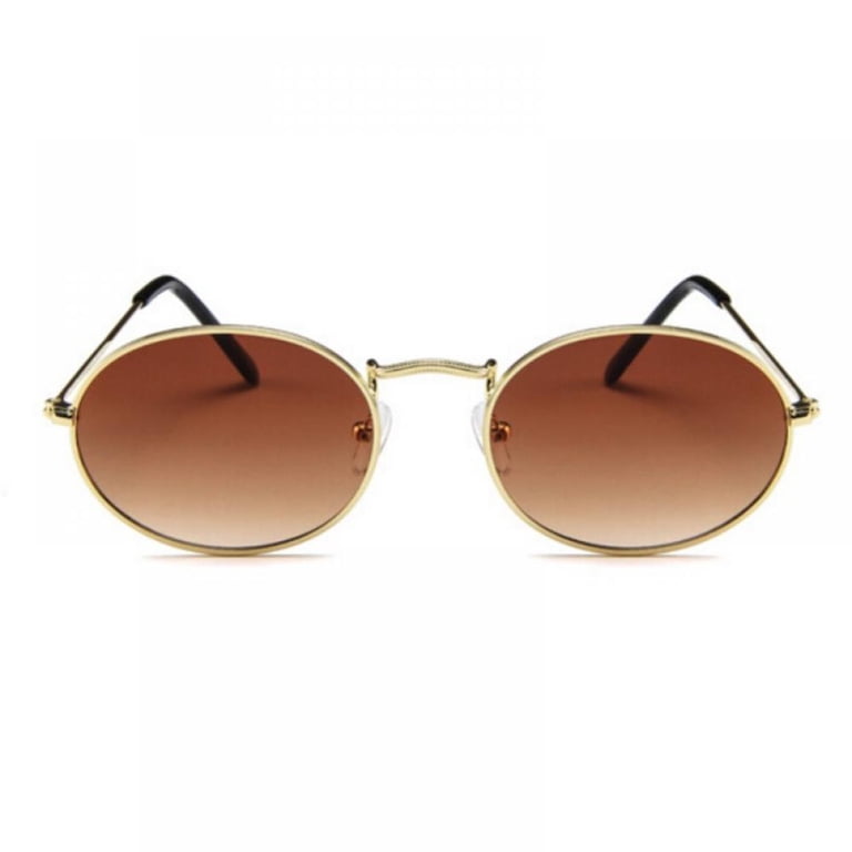 Small Round Polarized Sunglasses for Women Men Circle Metal  display picture 1