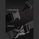 thumbnail image 3 of Bolsa De Pecho Riñoneras informales para hombre, nailon ajustable, accesorios para deportes al aire libre (negro), 3 of 9