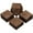 Brown-wood grain cross, variant on Topeakmart Set of 27 Interlocking Wood Flooring Tiles for Garden, Wood
