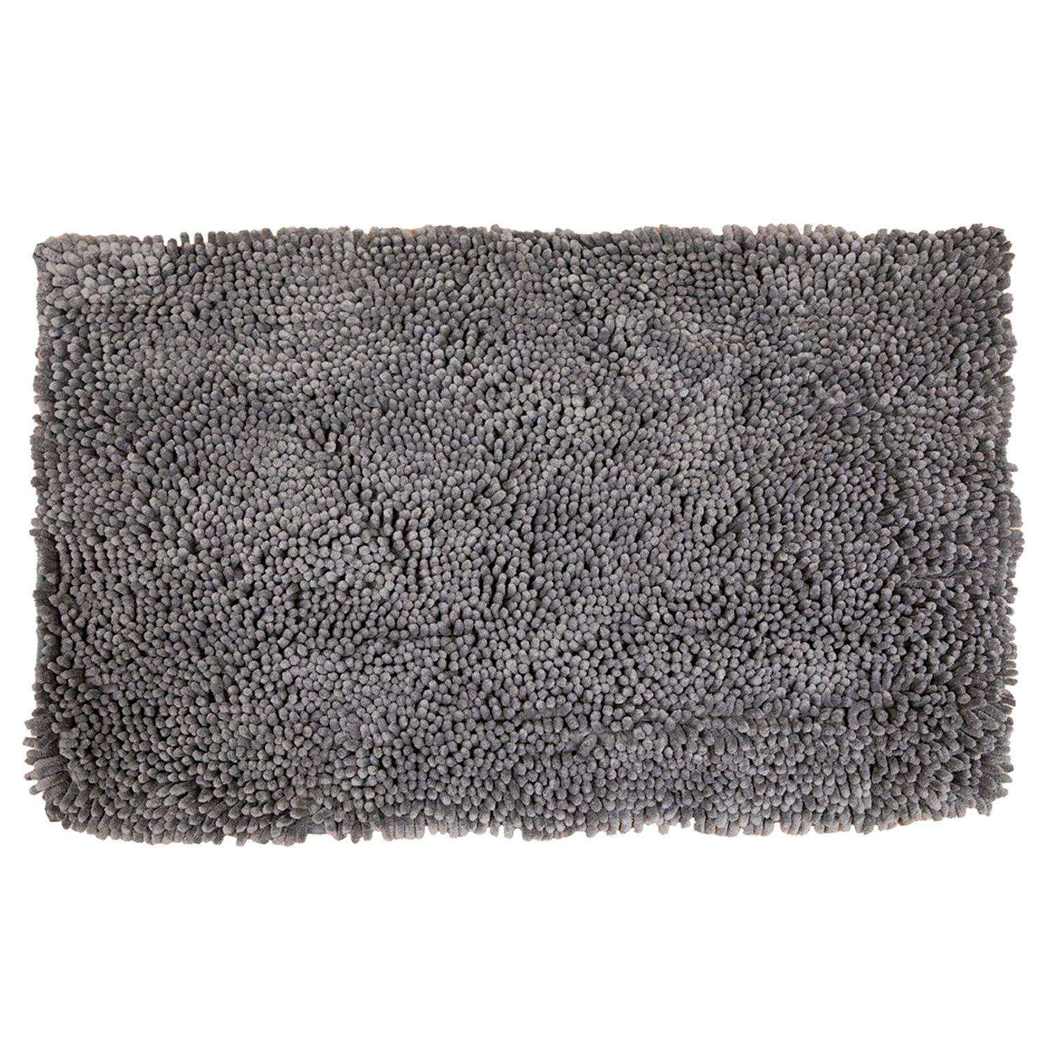Arkwright Chenille Noodle Bath Rug 21'' X 34'' Grey