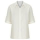 thumbnail image 4 of Moda mujer Casual sólido cuello vuelto cárdigan manga larga suelta camiseta otoño blusa botón Tops Pompotops  FGAJ20872, 4 of 8