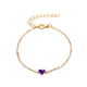 thumbnail image 2 of Fiudx Pulsera de Moda para Mujer con Forma de Corazón, Color Melocon, con Aceite, Minimalista, Versátil y con Cadena de Tenis., 2 of 3