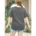 thumbnail image 3 of XCHQRTI Plus Size Daisy Women Tshirt Graphic Oversized Tees Short Sleeve Casual Tee, 3 of 8