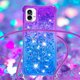 thumbnail image 4 of Funda para Nothing Phone 1 Brillantina Líquida Divertida Reluciente y con Cristales en Movimiento Cuerpo Cruzado con Cordón Ajustable, 4 of 5