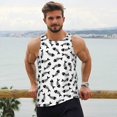 thumbnail image 6 of Fuzoiu Fish Bone Print Men's Workout Tank Tops,Sleeveless Gym Shirt Quick Dry,Fitness Bodybuilding T-Shirt,Muscle Athletic Workout Tee-4X-Large, 6 of 7